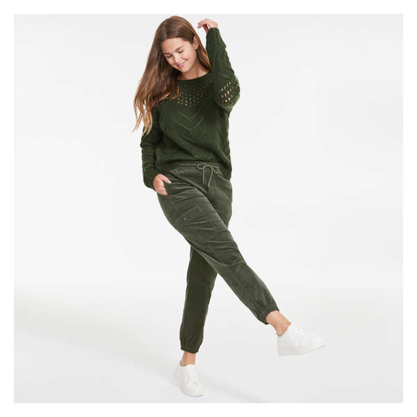 Openwork Sweater - Army Green
