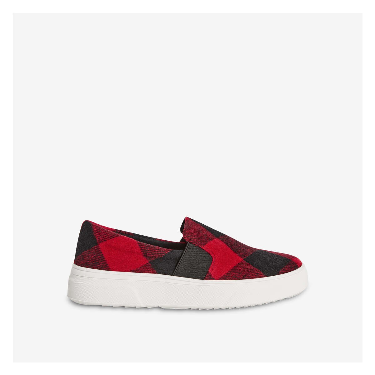 Slip-On Sneakers in Red Mix from Joe Fresh
