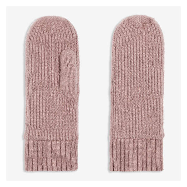 Knit Mitts - Rose