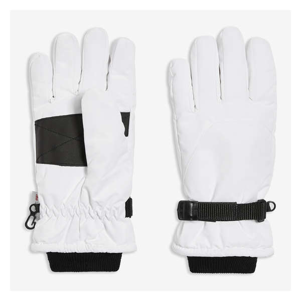 Ski Gloves - White