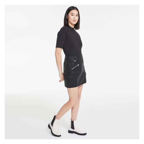 Zip Skirt - JF Black