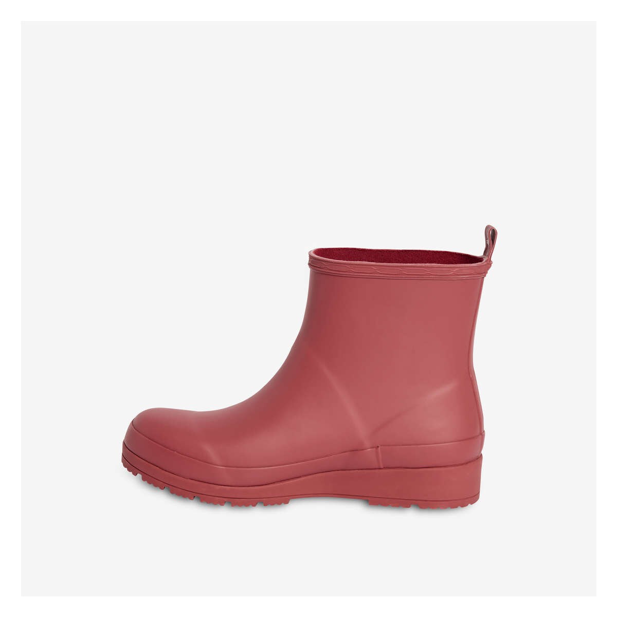 Wedge Rain Boots in Red from Joe Fresh