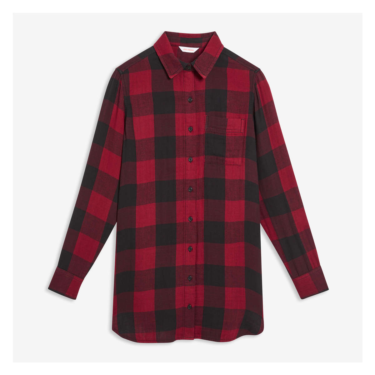 Buffalo Plaid Tunic Shirt in Red from 