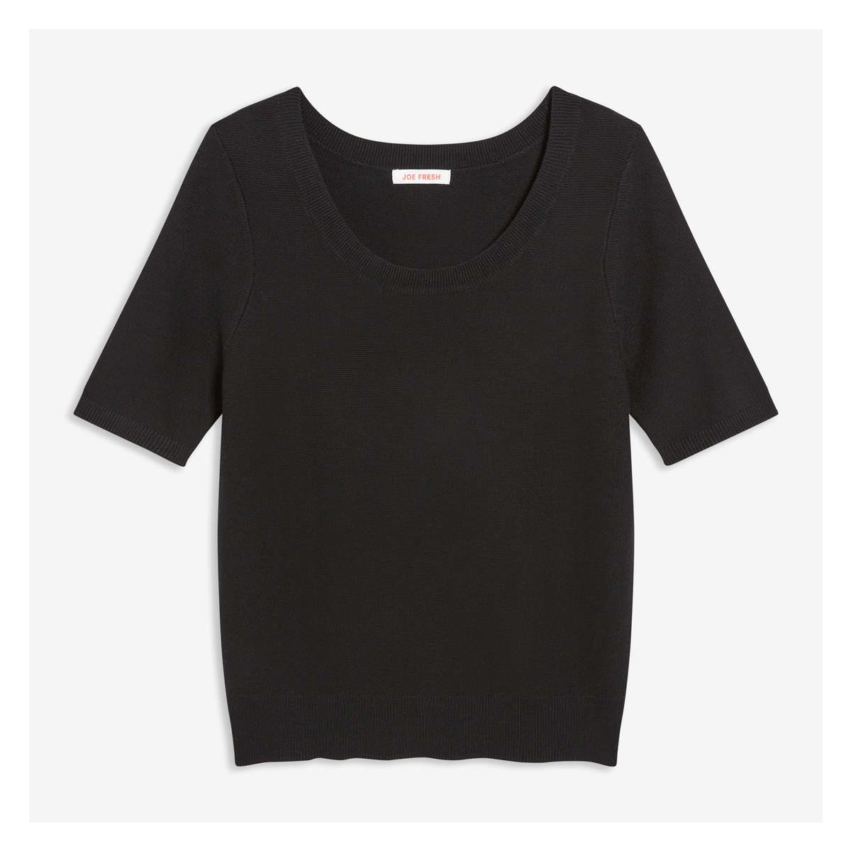 Short Sleeve Sweater in JF Black from 