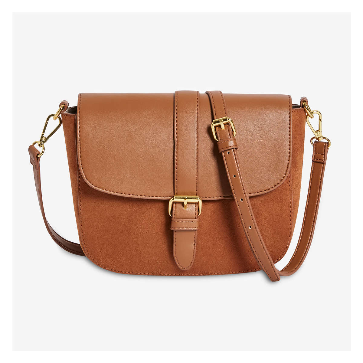 Brown crossbody 2024 saddle bag