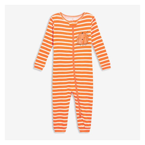 Baby Boys' Double-Zip Sleeper - Orange