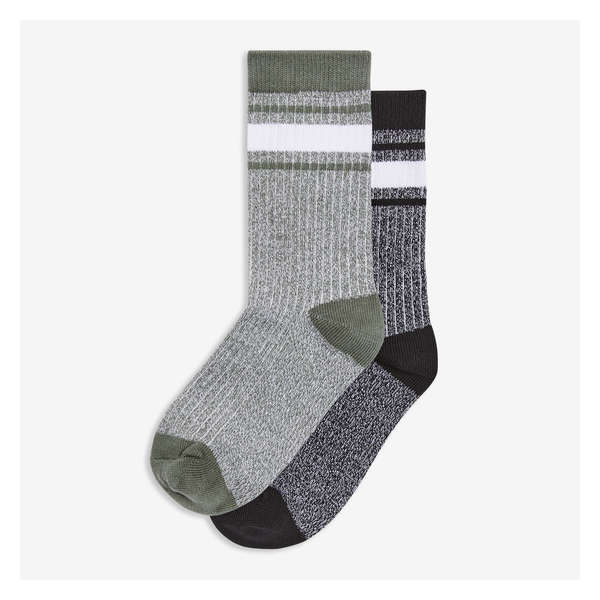 Chaussettes pour bottes pour garçons, 2 paires - Noir