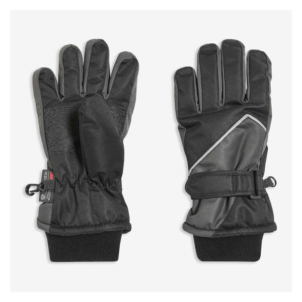 Kid Boys' Ski Gloves - Dark Grey