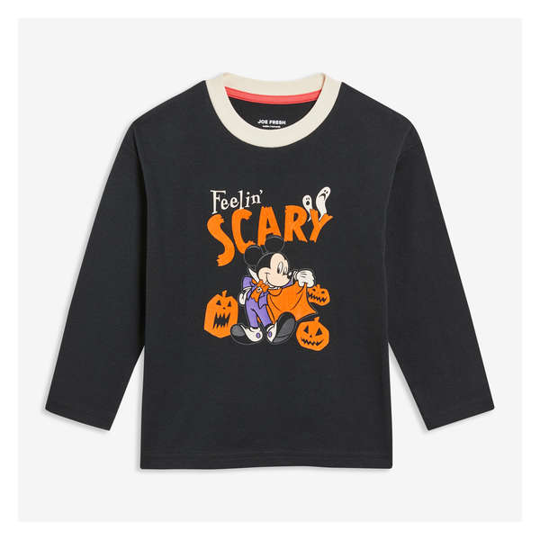 Toddler Disney Mickey Halloween Long Sleeve - JF Black