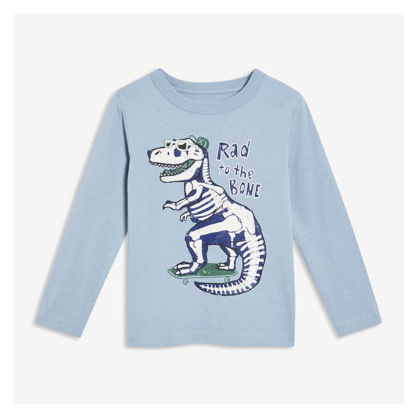 Toddler Boys' Graphic Long Sleeve - Dusty Blue