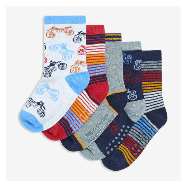 Toddler Boys' 5 Pack Crew Socks - Multi