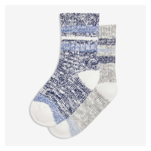 Toddler Boys' 2 Pack Boot Socks - Navy