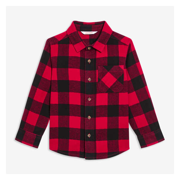 Toddler Boys' Flannel Shirt - Red