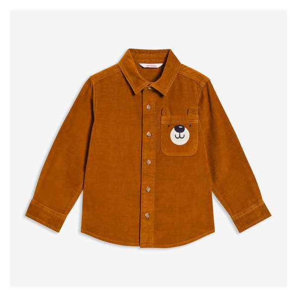 Toddler Boys' Corduroy Shirt - Brown