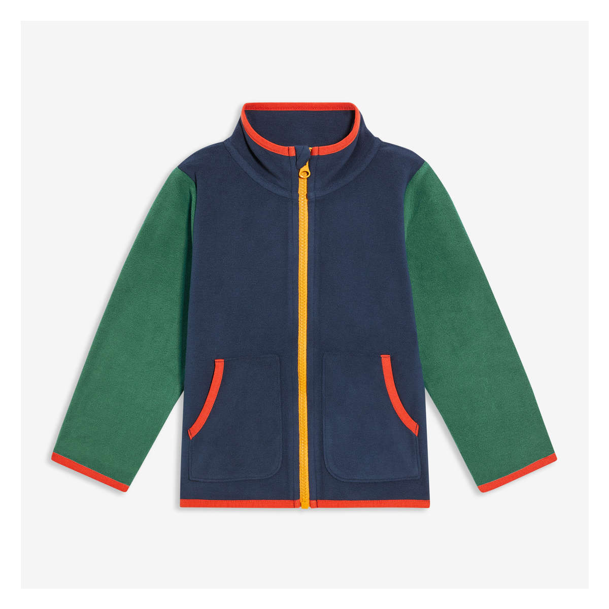 Boys navy outlet fleece jacket