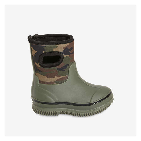 Toddler Boys' Rain Boots - Army Green