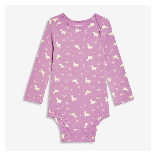 Baby Girls' Bodysuit - Dark Lilac