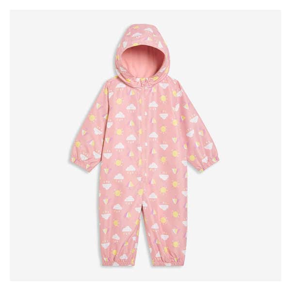 Baby Girls' Puddlesuit - Pale Pink