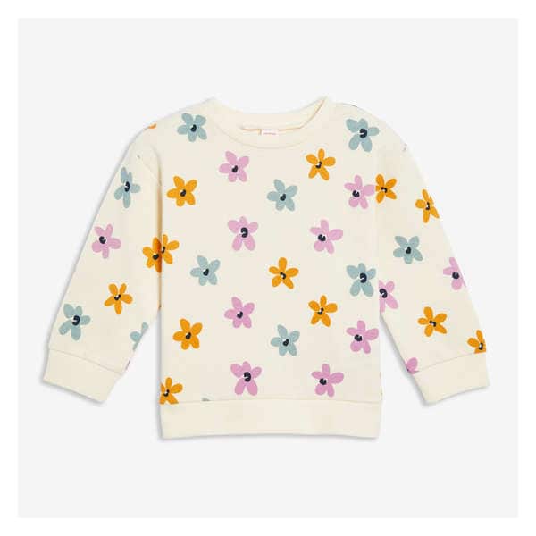 Baby Girls' Printed Pullover - Off White