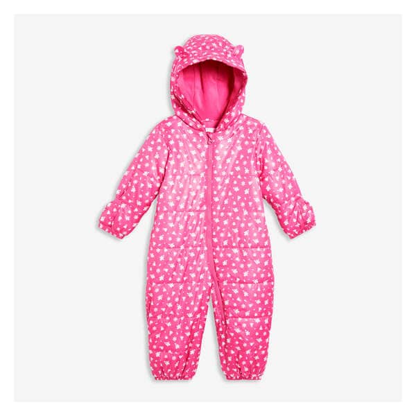 Baby Girls' Snowsuit with PrimaLoft® - Light Neon Pink