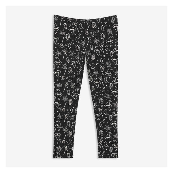 Kid Girls' Printed Legging - JF Black