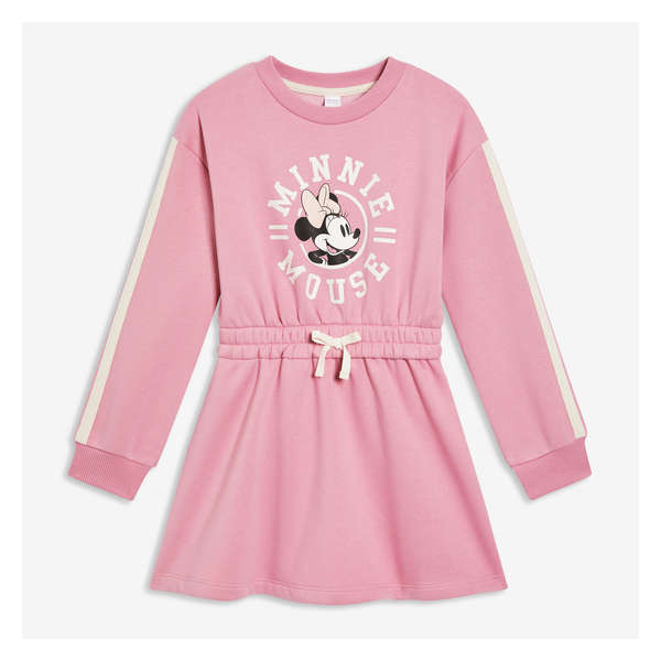 Kid Disney Minnie Mouse Long Sleeve Dress - Mauve