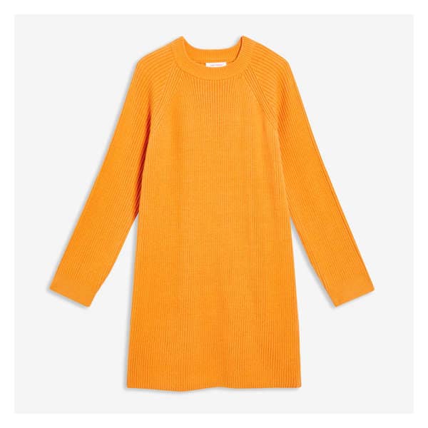 Kid Girls' Sweater Dress - Mustard