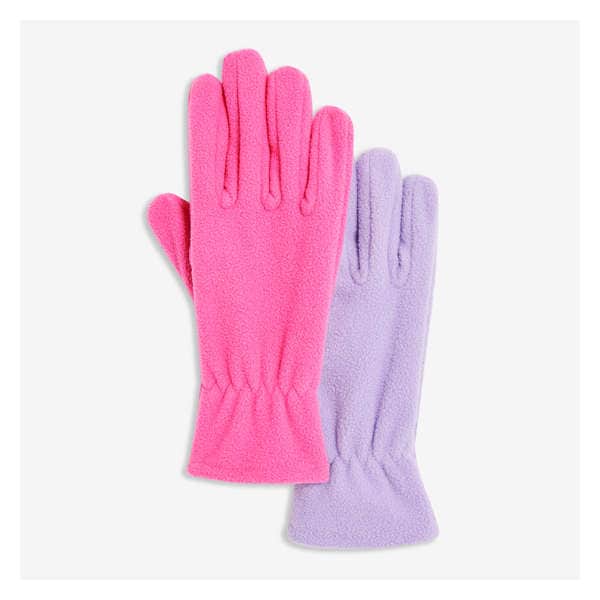 Kid Girls' 2 Pack Gloves - Bright Pink