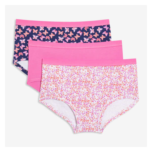 Kid Girls' 3 Pack Boyshorts - Print 2