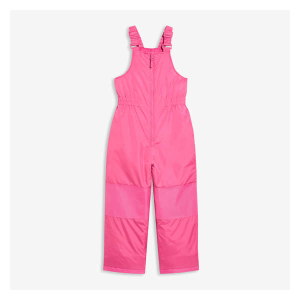 Kid Girls' Bib Snow Pant with PrimaLoft® - Light Neon Pink
