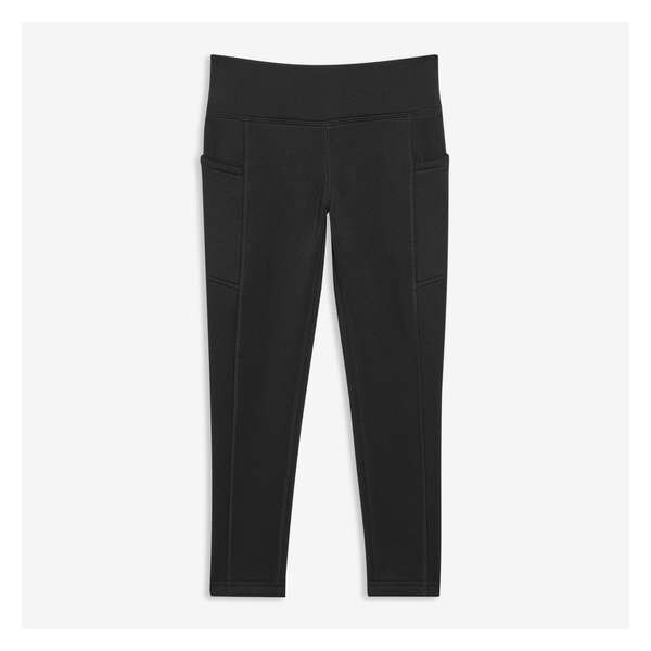 Kid Girls' Fleece Active Legging - Black