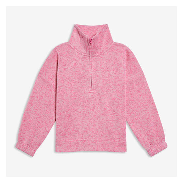 Kid Girls' Fleece Pullover - Pink