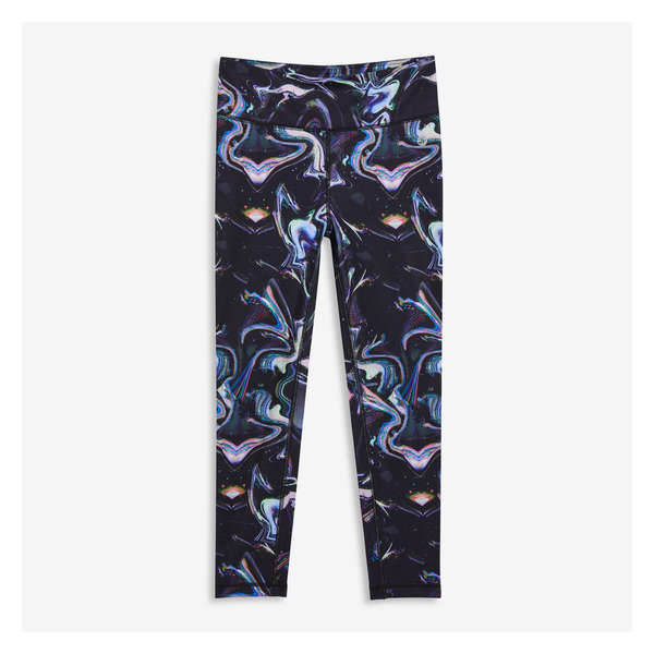 Kid Girls' High-Rise Active Legging - Black