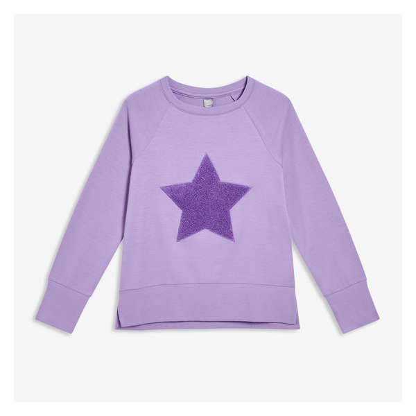 Kid Girls' Terry Pullover - Lilac