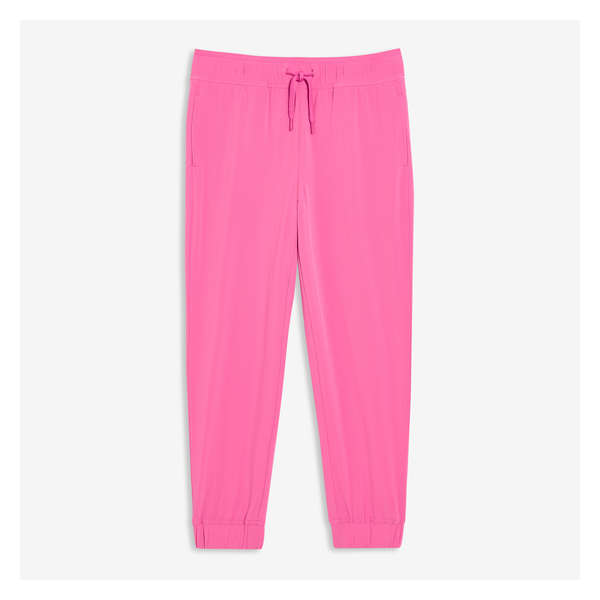 Kid Girls' Four-Way Stretch Active Jogger - Pink
