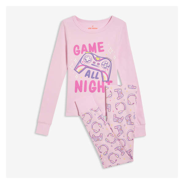 Kid Girls' 2 Piece Sleep Set - Light Pink
