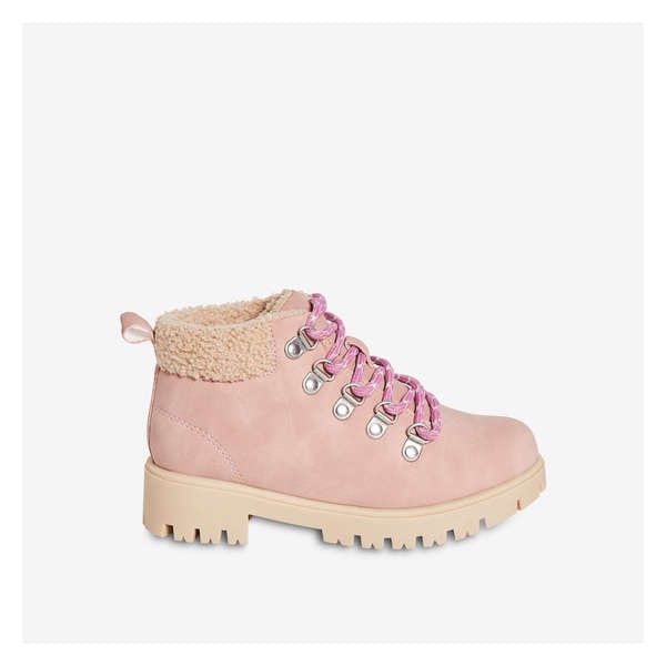 Kid Girls' Combat Boots - Light Pink