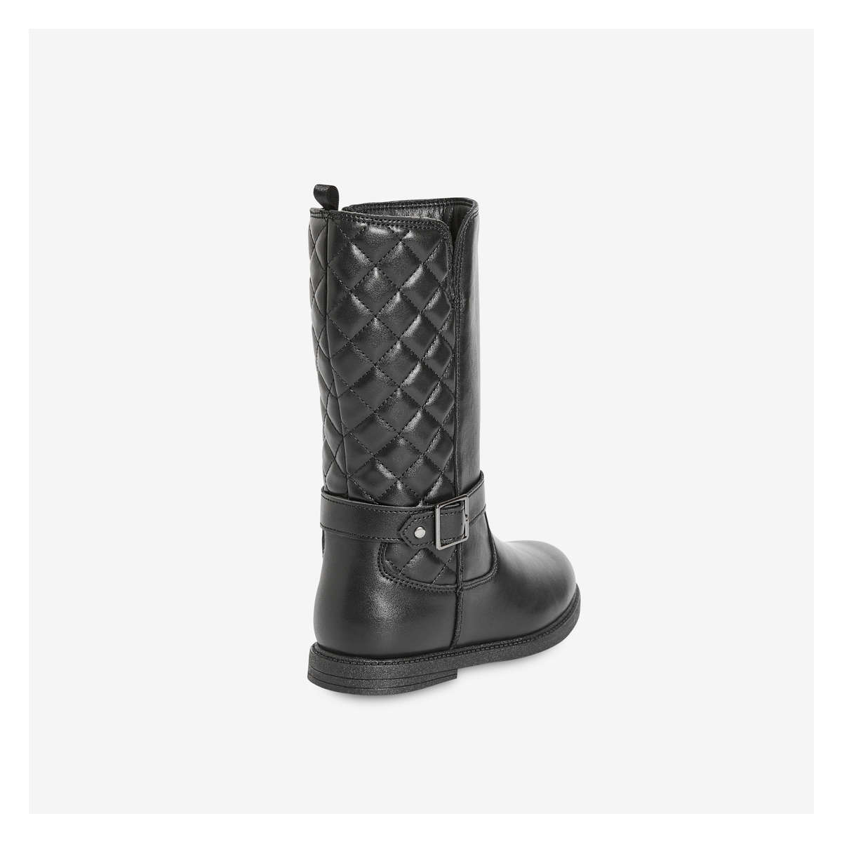 Kids black riding top boots