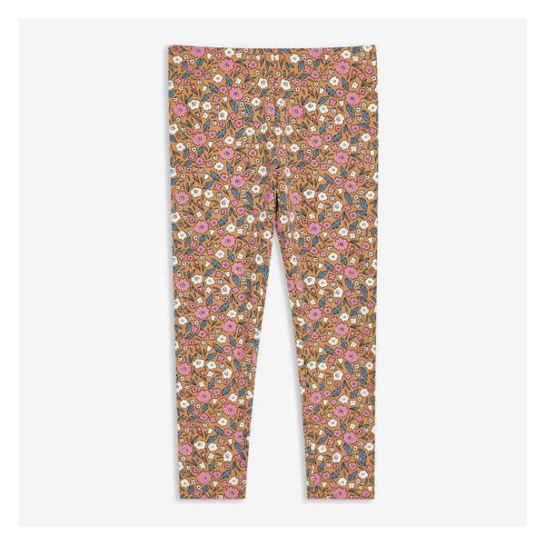 Toddler Girls' Printed Legging - Dark Sand
