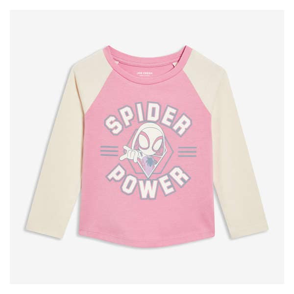 Toddler Marvel Spider-Gwen Long Sleeve - Mauve