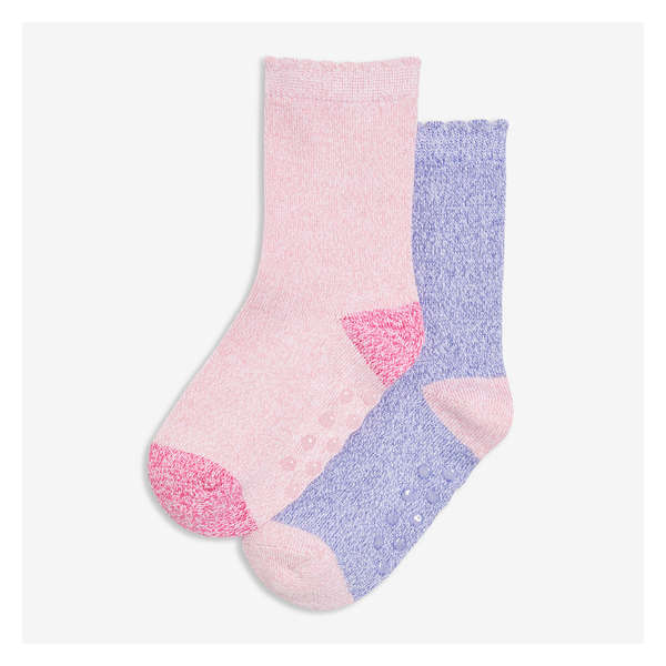 Toddler Girls' 3 Pack Crew Socks - Blue