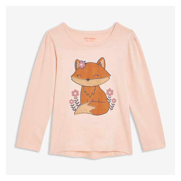 Toddler Girls' Graphic Long Sleeve - Pale Pink