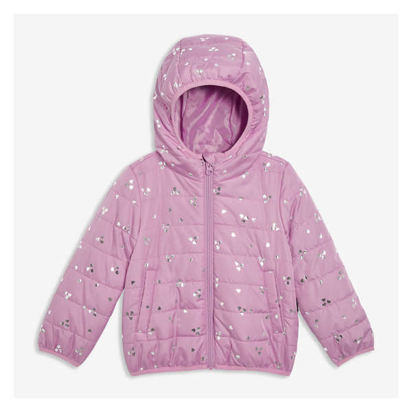 Toddler Girls' Puffer Jacket with PrimaLoft® - Dark Lilac
