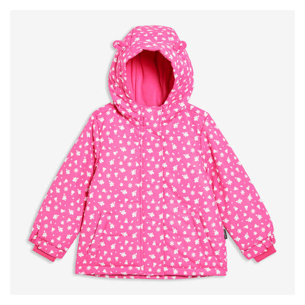 Toddler Girls' Jacket with PrimaLoft® - Light Neon Pink