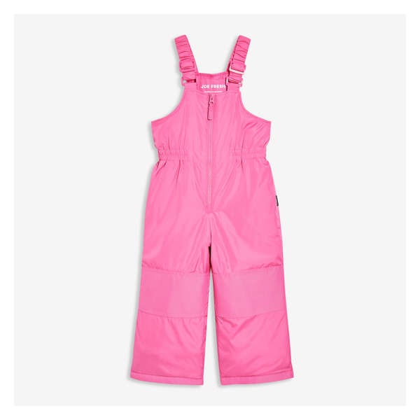 Toddler Girls' Bib Snow Pant with PrimaLoft® - Light Neon Pink