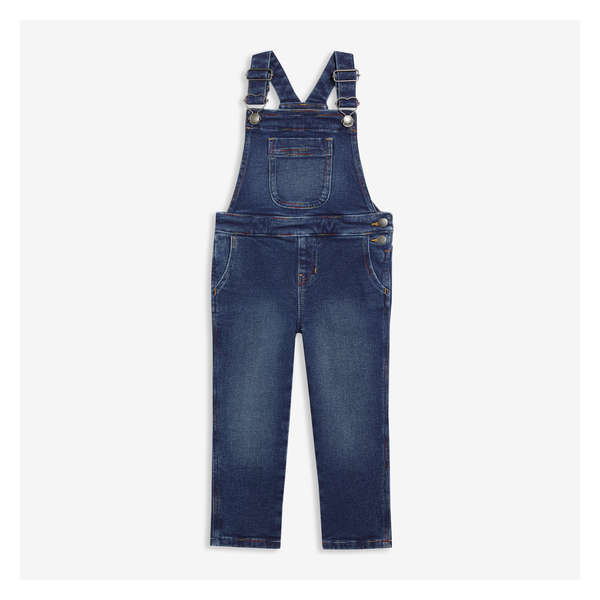 Toddler Girls' Denim Overall - Navy