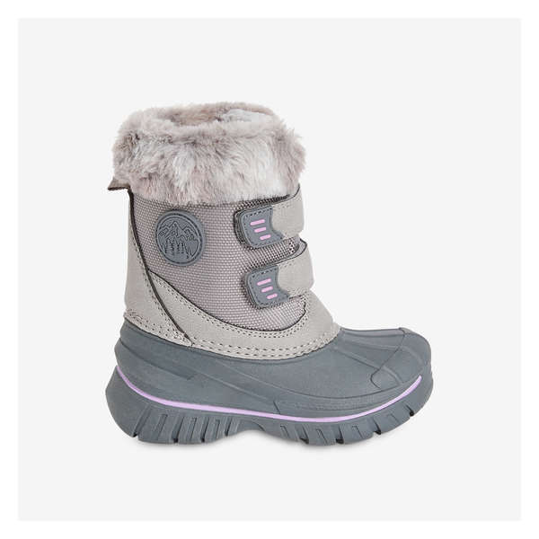 Toddler Girls' Winter Boots - Grey