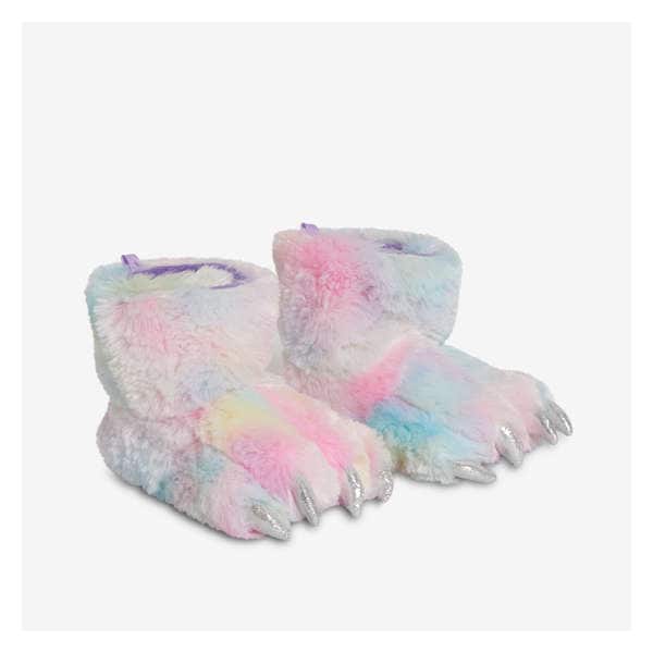 Toddler Girls' Claw Slipper Booties - Multi