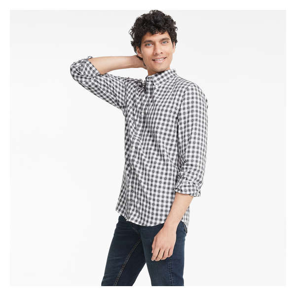Men's Button-Down Shirt - Grey