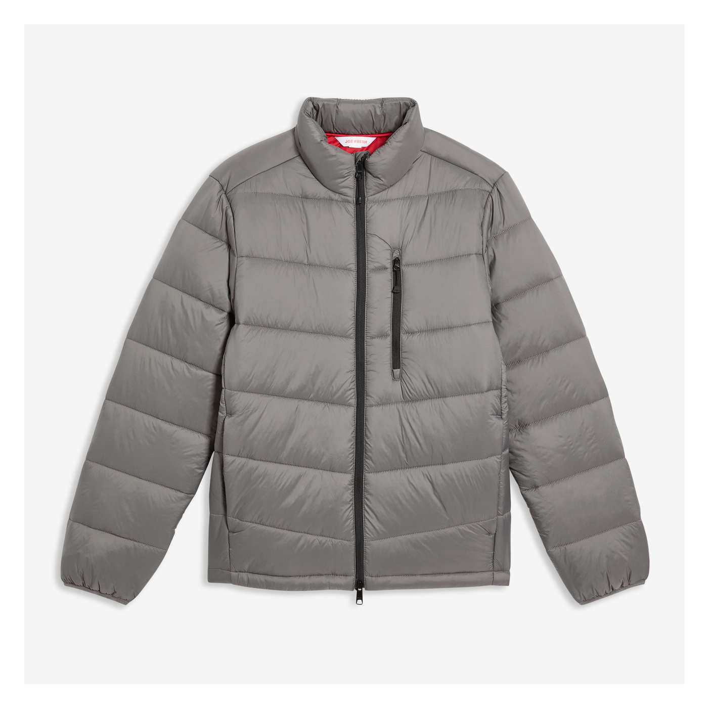 Men's Packable Puffer Jacket with PrimaLoft® in Charcoal from Joe